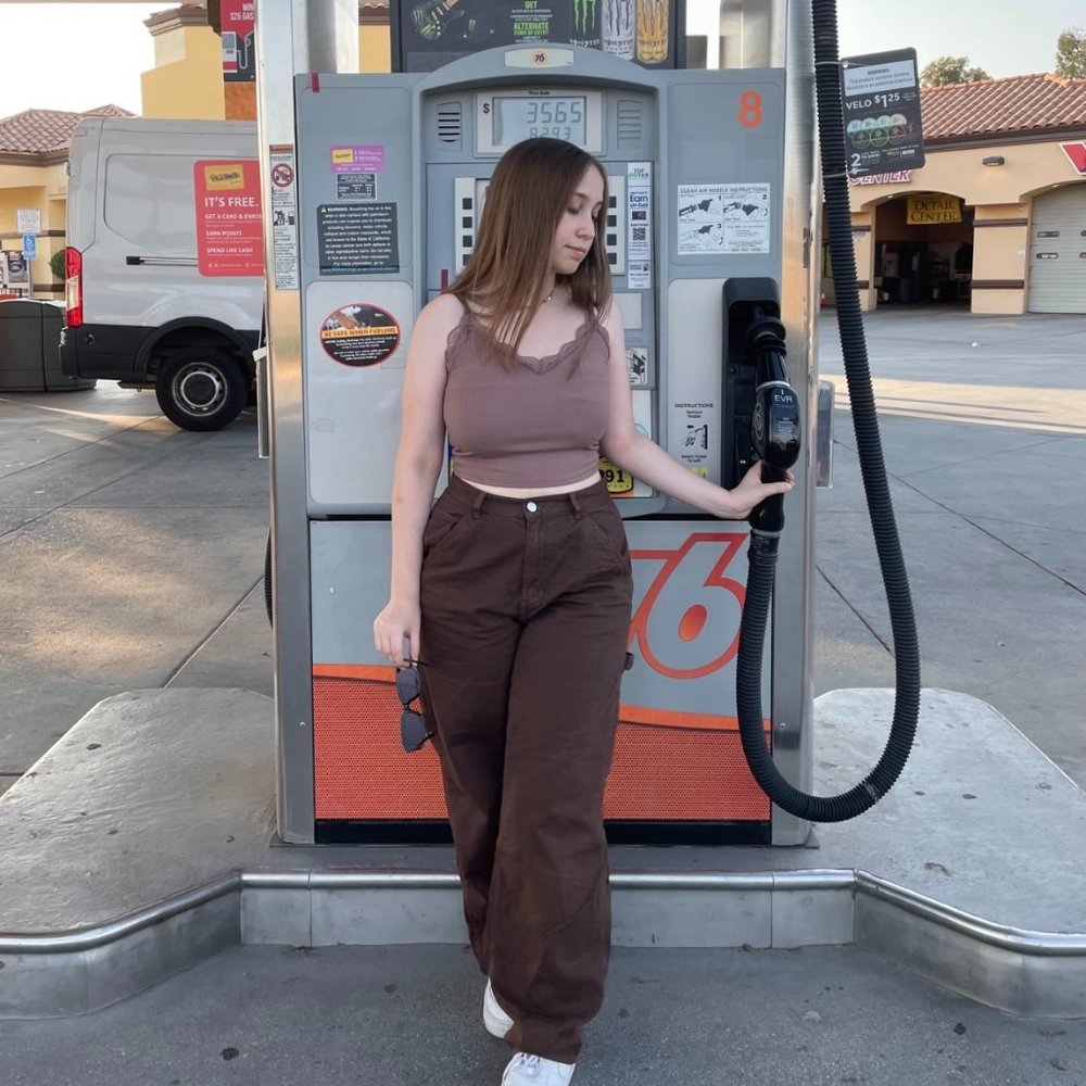 Garage brown cargo pants in size 7